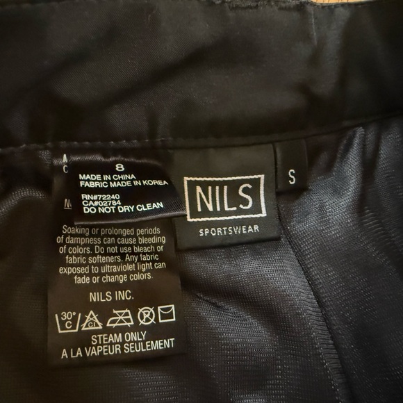 NILS Ski Snowboard Pants Women's Size 8 Small Black Insulated Lined 28” Inseam - Picture 7 of 14